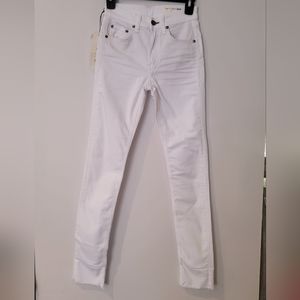 Rag & Bone Aged White 10 inch Classic Jeans Size 23 NWT